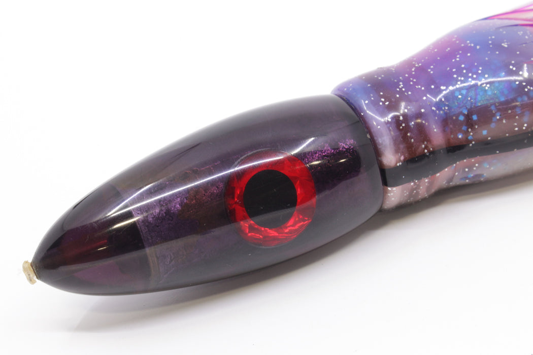 Unknown Purple Black-Red Eyes Gay Bob Reverse Taper Bullet 10" 8.6oz New Pre-Owned