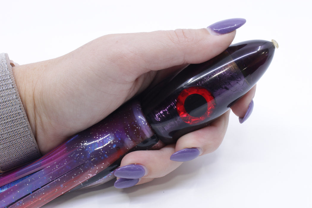 Unknown Purple Black-Red Eyes Gay Bob Reverse Taper Bullet 10" 8.6oz New Pre-Owned