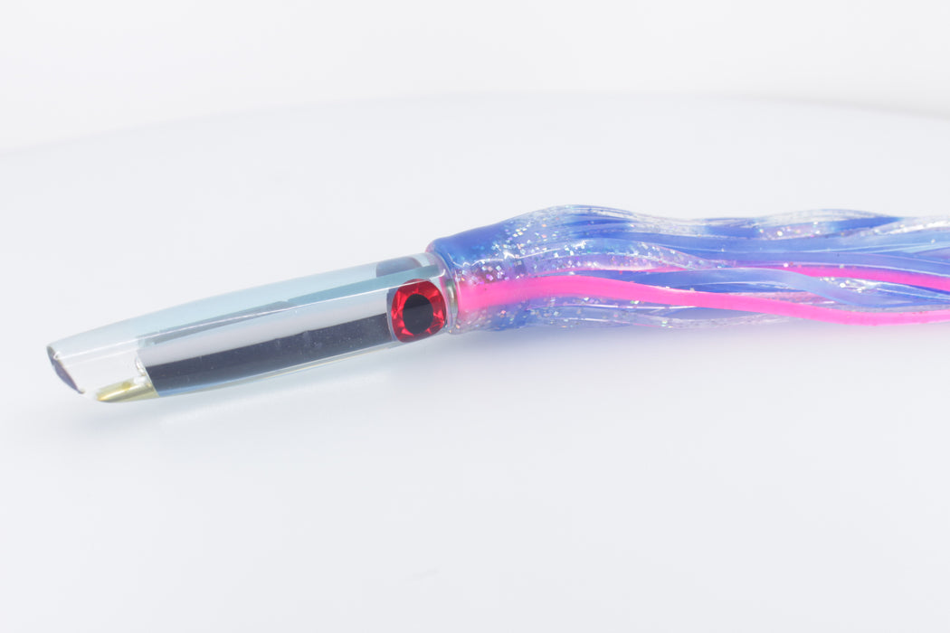 Coggin Lures Mirrored Iced Blue Back Pencil Stick Swimmer 5.5" 2oz Blue-Holo-Pink