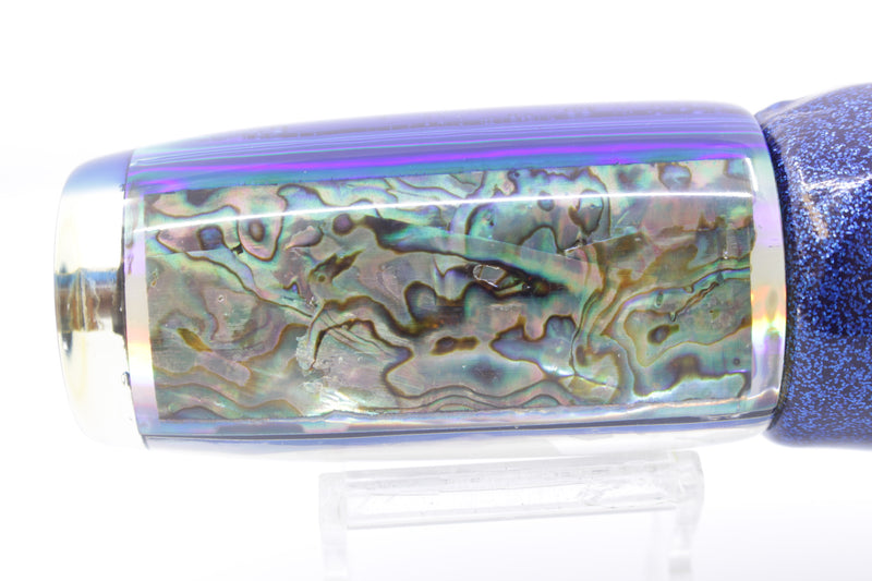 Masunaga Kona Custom Lures Abalone Shell Blue Back Large Hard Head 12" 9.2oz Vinyl Blue