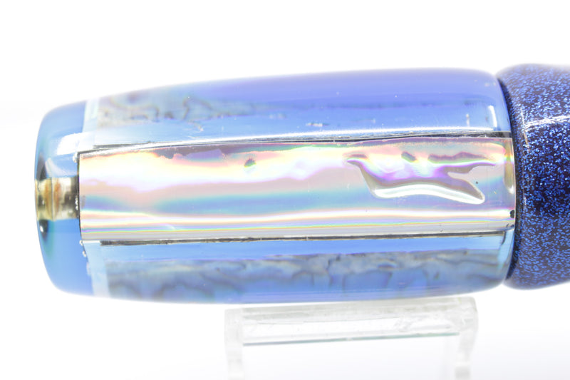 Masunaga Kona Custom Lures Abalone Shell Blue Back Large Hard Head 12" 9.2oz Vinyl Blue