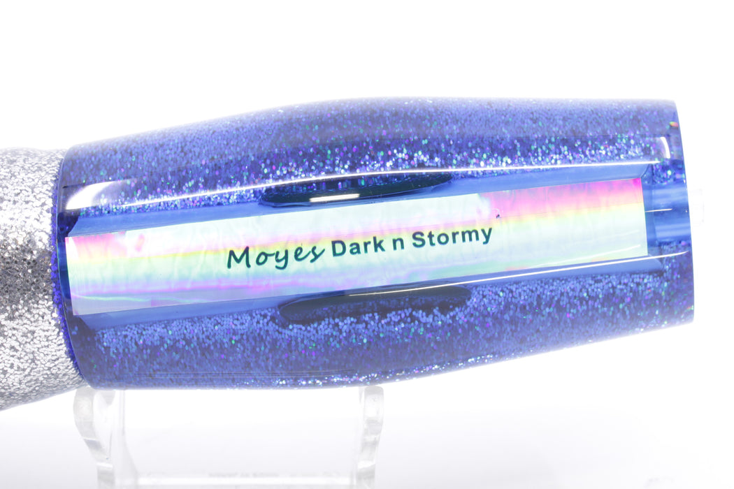 Moyes Lures Blue MOP Black-Silver Back Large Dark-N-Stormy 14" 13.5oz Skirted