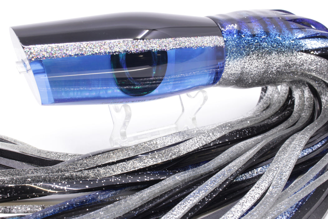 Moyes Lures Blue MOP Black-Silver Back Large Dark-N-Stormy 14" 13.5oz Skirted