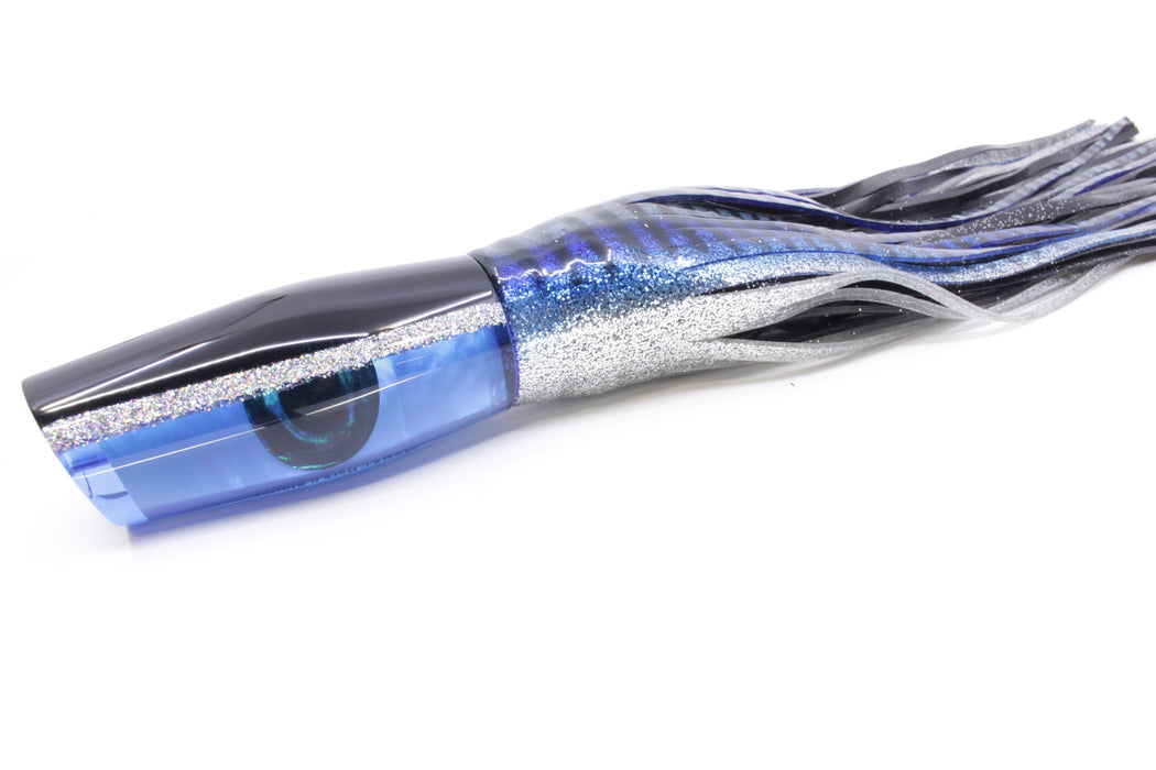 Moyes Lures Blue MOP Black-Silver Back Large Dark-N-Stormy 14" 13.5oz Skirted