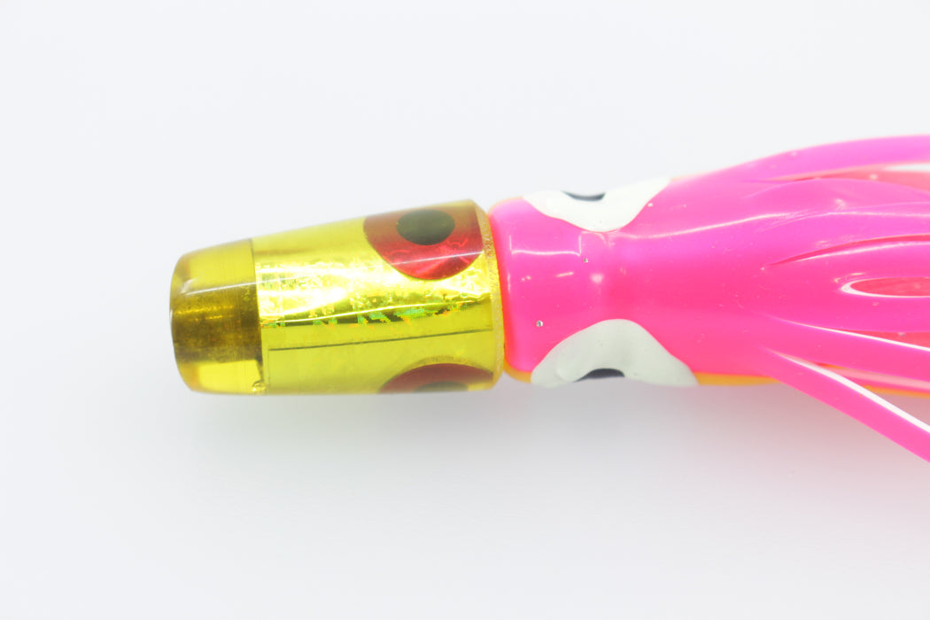 Coggin Lures Yellow Chrome-Rainbow Baby Peanut Stick 4.5" 1oz Pink-Yellow-White