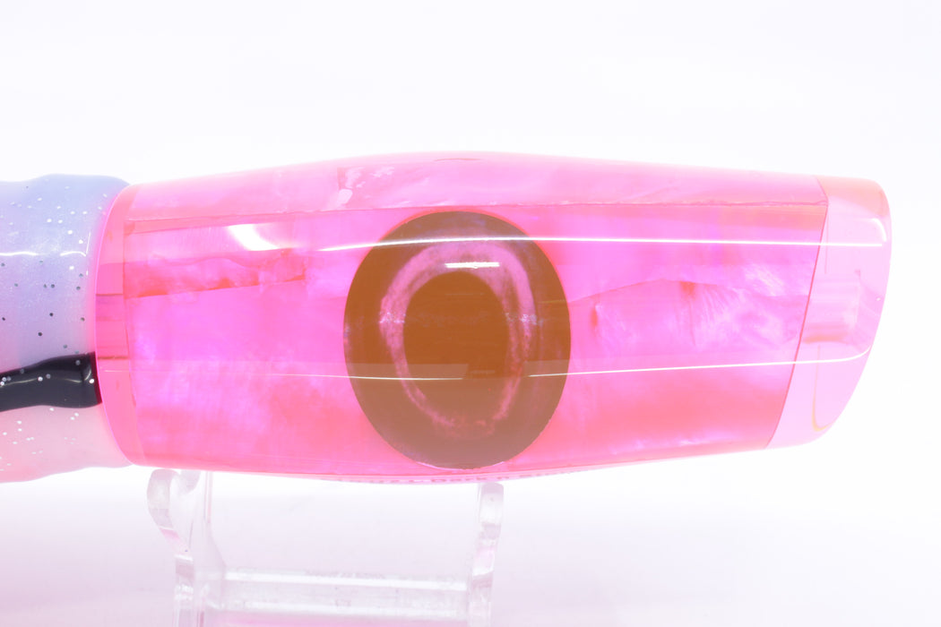 Moyes Lures Fluorescent Pink MOP Large Dark-N-Stormy 14" 13.5oz Skirted Gay Bob