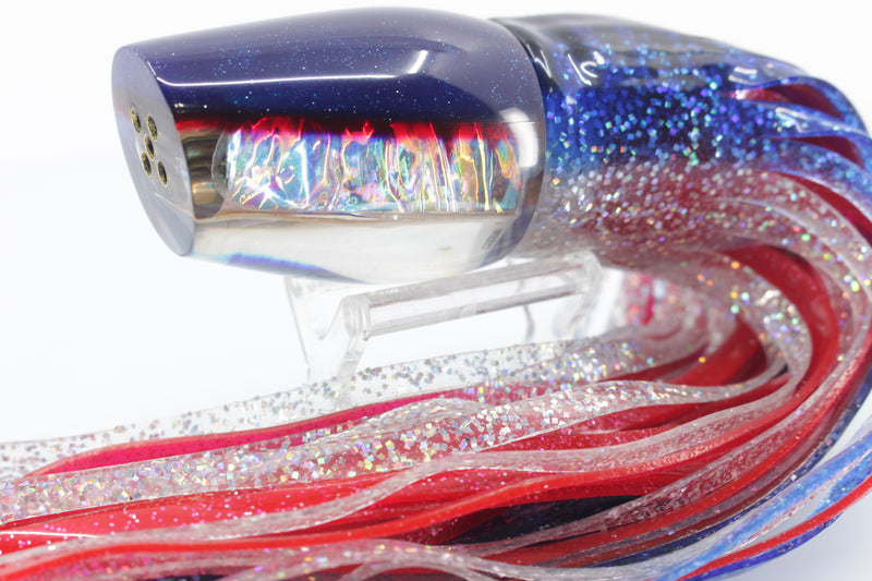 Coggin Lures Superman Diamond Dichro Blue-Red Back 4-Hole Copa Teardrop Slant 12" 10oz