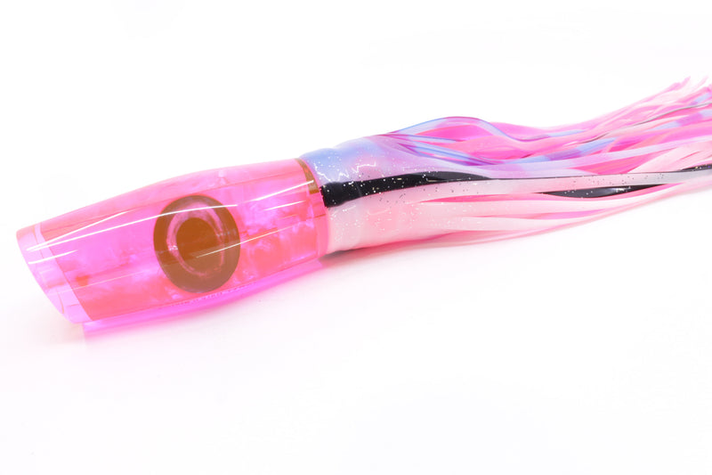 Moyes Lures Fluorescent Pink MOP Large Dark-N-Stormy 14" 13.5oz Skirted Gay Bob