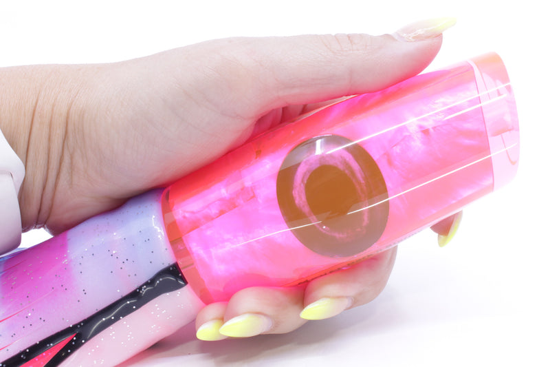 Moyes Lures Fluorescent Pink MOP Large Dark-N-Stormy 14" 13.5oz Skirted Gay Bob