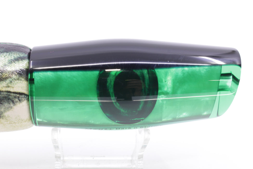 Moyes Lures Green MOP Black Back Large Dark-N-Stormy 14" 10oz ALV Mackerel