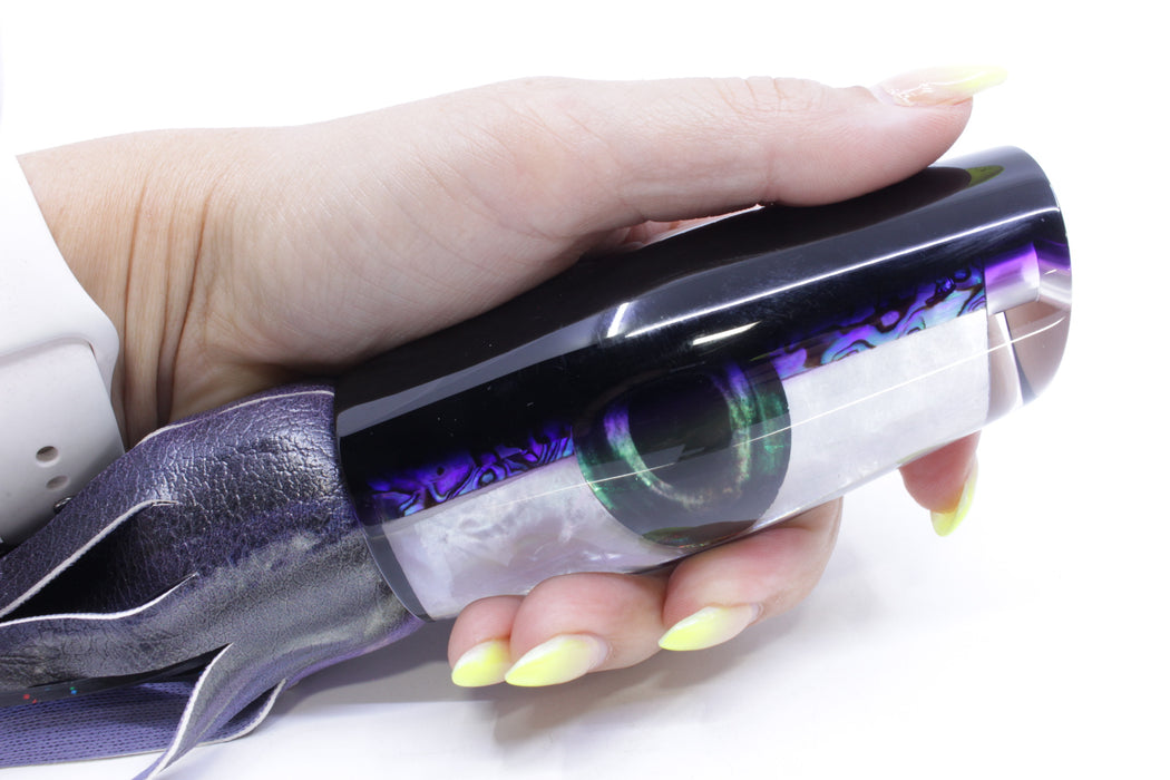 Moyes Lures Skipjack Paua-MOP Black-Purple Back Large Dark-N-Stormy 14" 10oz ALV
