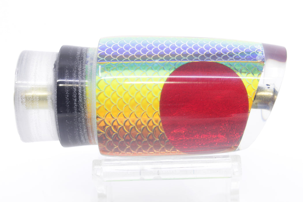 Koya Lures Rainbow Scale Red Eyes Small Poi Dog 10" 3oz