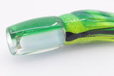 Coggin Lures White Pearl Glass Green Back Medium Copalure Invert 10" 8oz