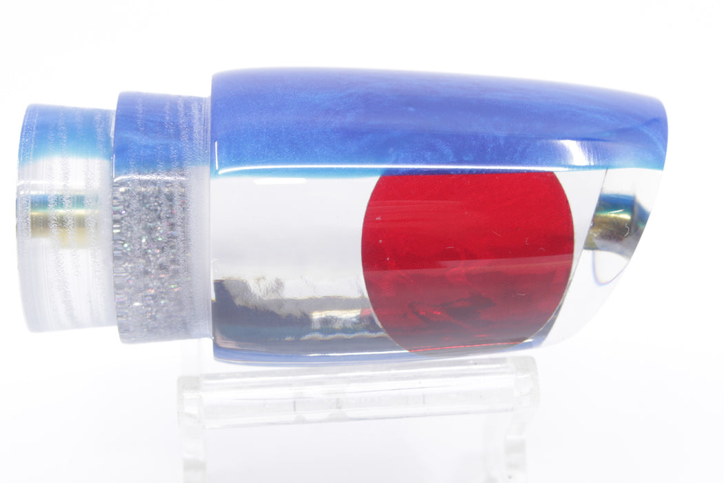 Koya Lures Mirrored Blue Back Red Eyes Small Poi Dog 10" 3oz