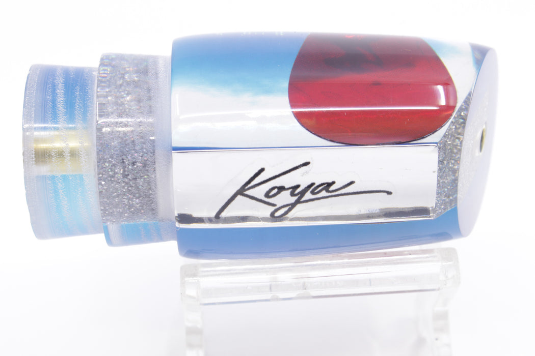 Koya Lures Mirrored Blue Back Red Eyes Small Poi Dog 10" 3oz