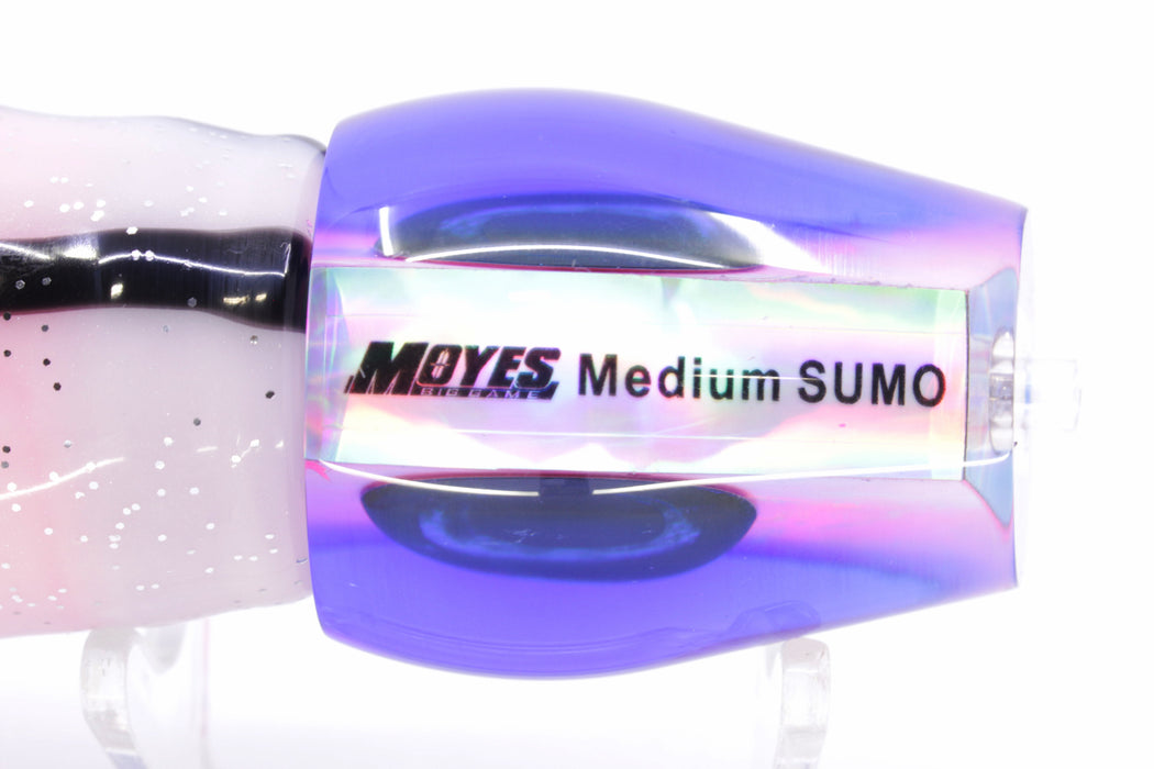 Moyes Lures Pink MOP Blue Back Medium Sumo 12" 6.8oz Skirted Gay Bob Pre-Rigged
