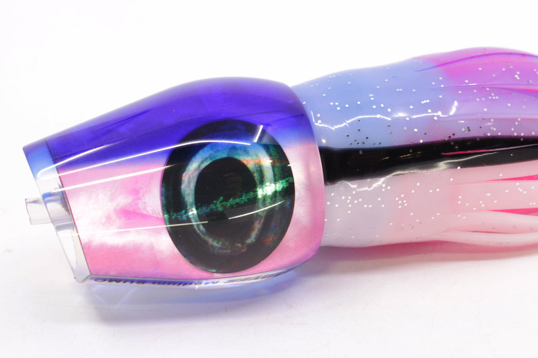 Moyes Lures Pink MOP Blue Back Medium Sumo 12" 6.8oz Skirted Gay Bob Pre-Rigged