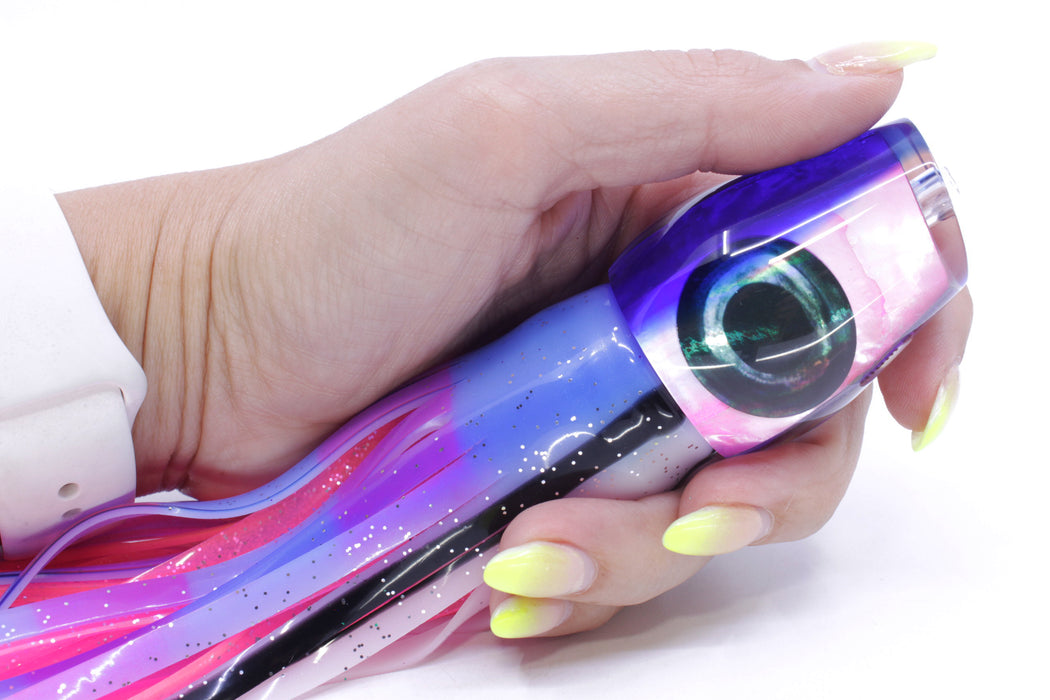 Moyes Lures Pink MOP Blue Back Medium Sumo 12" 6.8oz Skirted Gay Bob Pre-Rigged