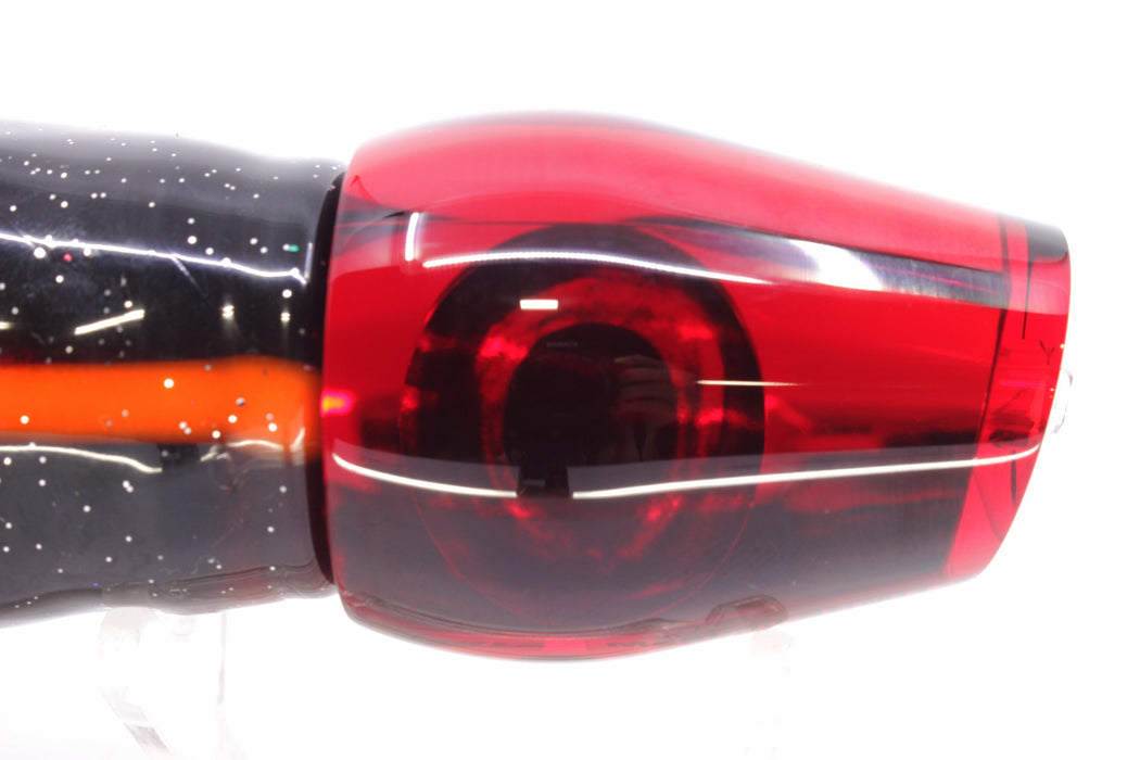 Moyes Lures Red Mirrored Medium Sumo 12" 6.8oz Skirted Black-Red