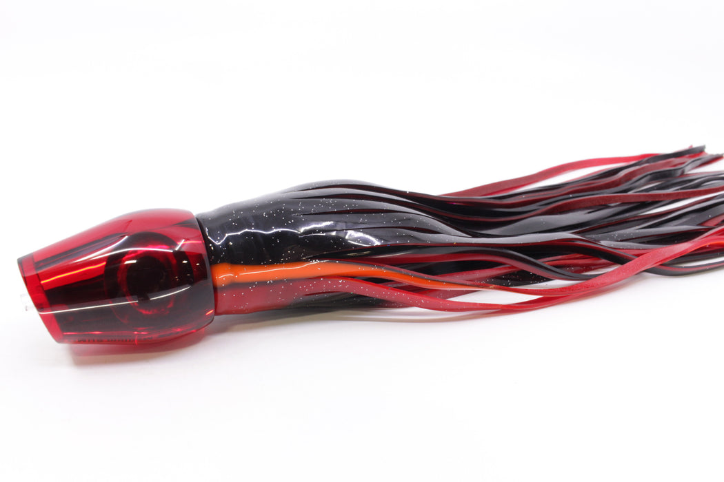 Moyes Lures Red Mirrored Medium Sumo 12" 6.8oz Skirted Black-Red