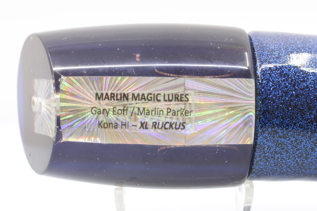 Marlin Magic Superman Silver Starburst Red Eyes XL Ruckus 16" 12oz Vinyl Blue