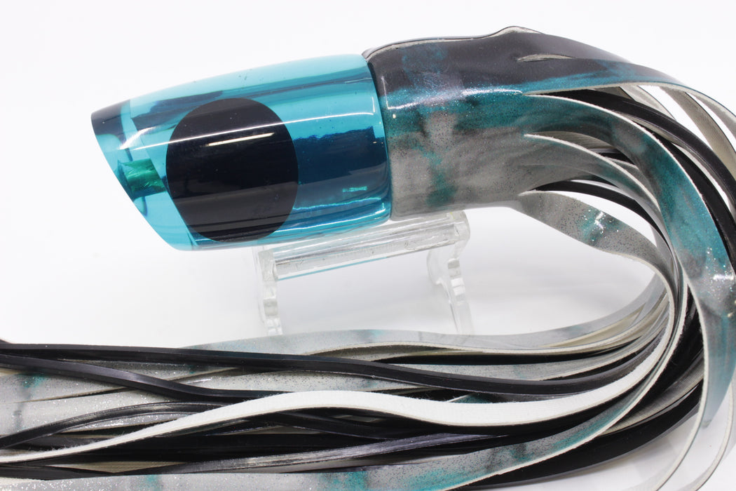 Koya Lures Turquoise Chrome Small Poi Dog 10" 5.8oz Fired Up Vinyl Blue Drip