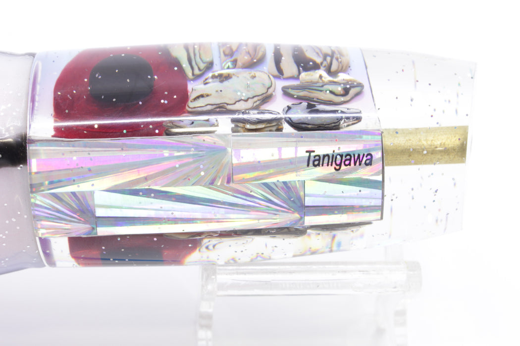 Tanigawa Lures Rainbow Cracked Paua Shell Large Plunger 14" 10oz Skirted Gay Bob