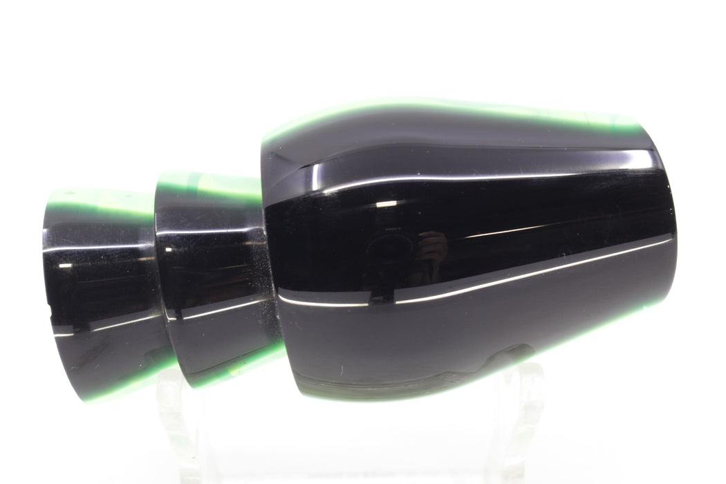 Moyes Lures Lime Green MOP Black Back Taxi Eyes Medium Sumo 12" 3.7oz