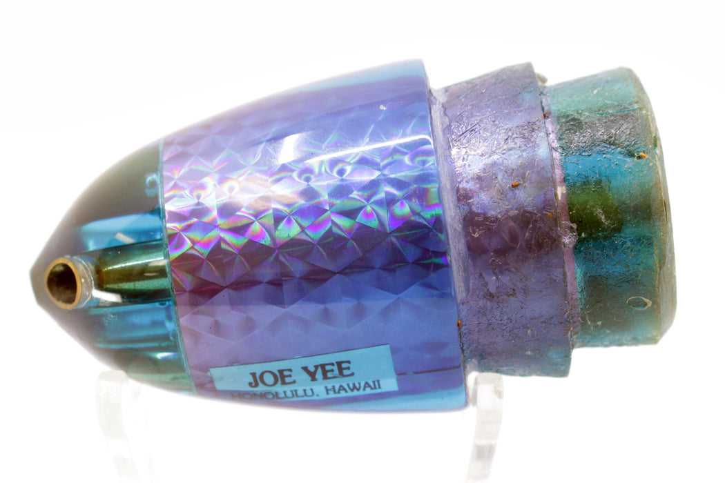 Joe Yee Blue Rainbow 4-Hole "The Bomb" Bullet 12" 9.2oz New w/ Certificate of Authenticity