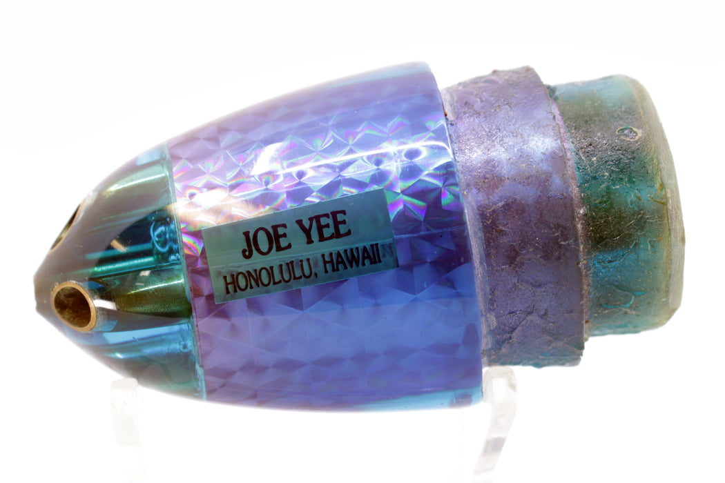Joe Yee Blue Rainbow 4-Hole "The Bomb" Bullet 12" 9.2oz New w/ Certificate of Authenticity