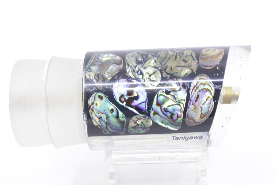 Tanigawa Lures Black Cracked Paua Shell Large Tube 14" 5.6oz