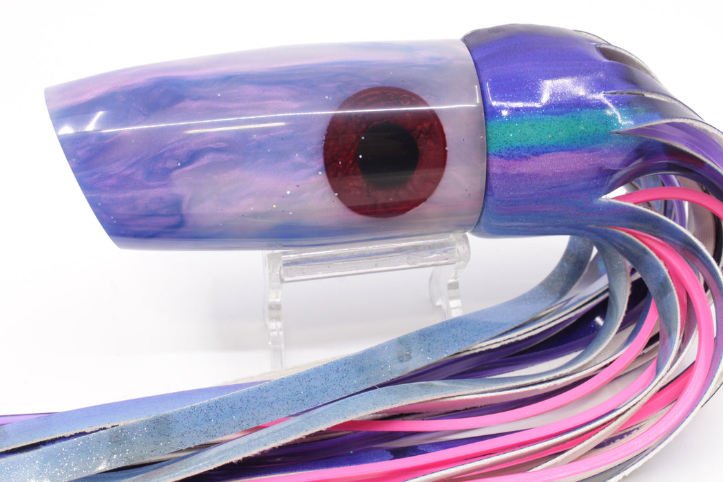 Tanigawa Lures Purple-Strawberry Swirl Large Plunger 14" 8.8oz Fired Up Vinyl Blueberry