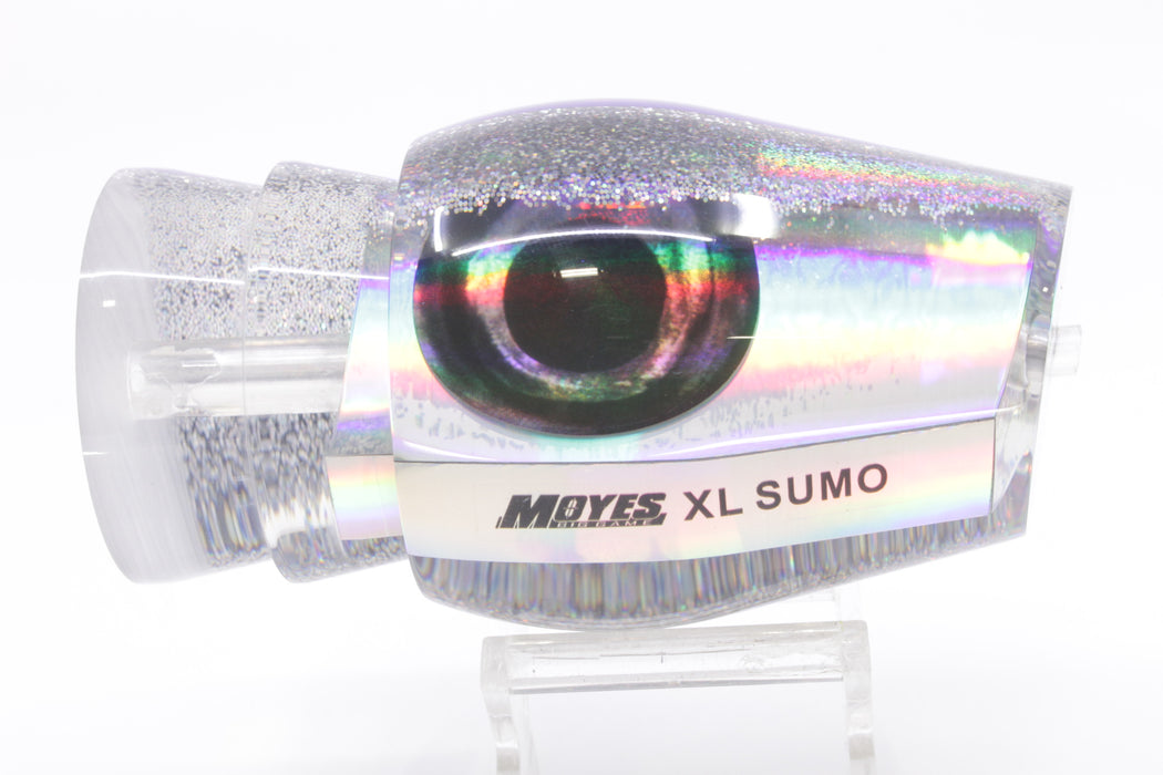 Moyes Lures Silver Rainbow Purple-Silver Back Taxi Eyes XL Sumo 16" 13oz GZE