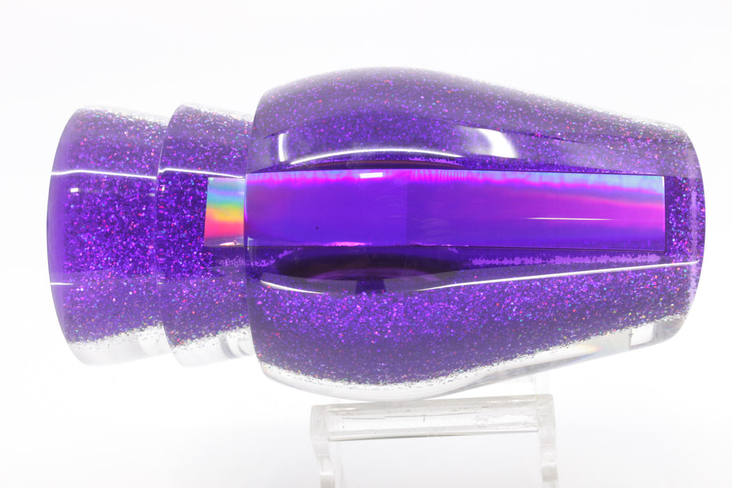 Moyes Lures Silver Rainbow Purple-Silver Back Taxi Eyes XL Sumo 16" 13oz GZE