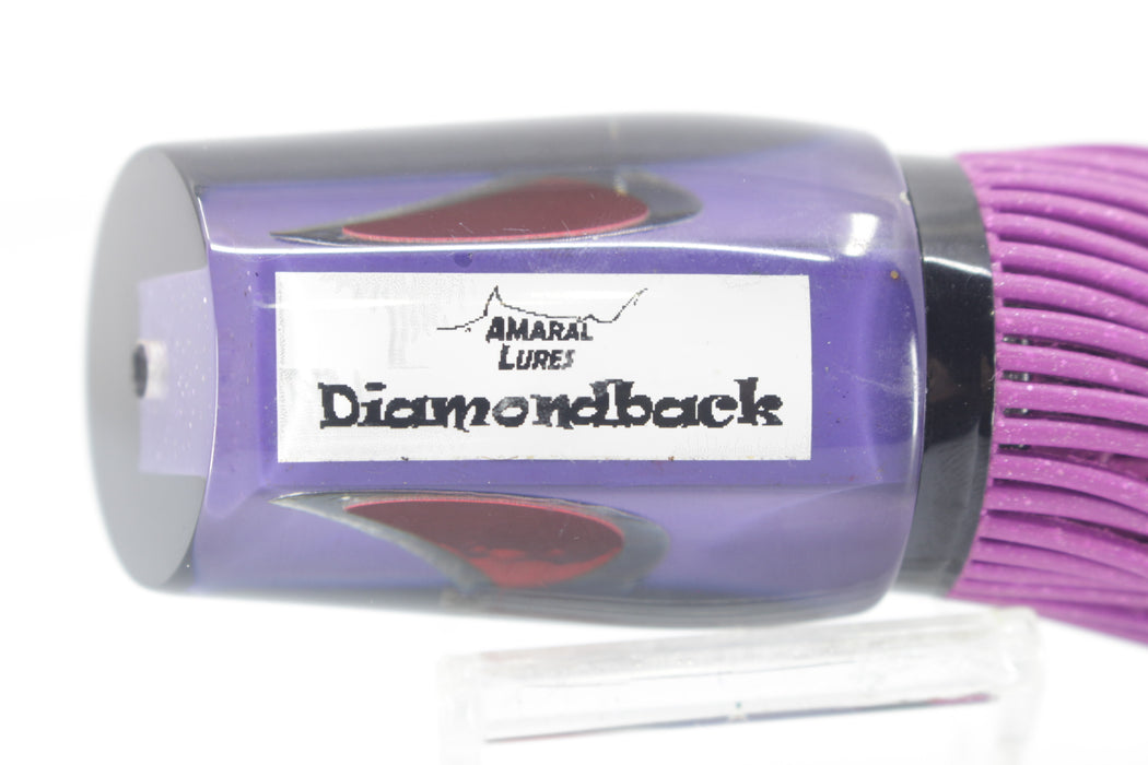 Amaral Lures Purple Pearl Black Back Evil Eyes Diamondback 14" 7oz New Pre-Owned