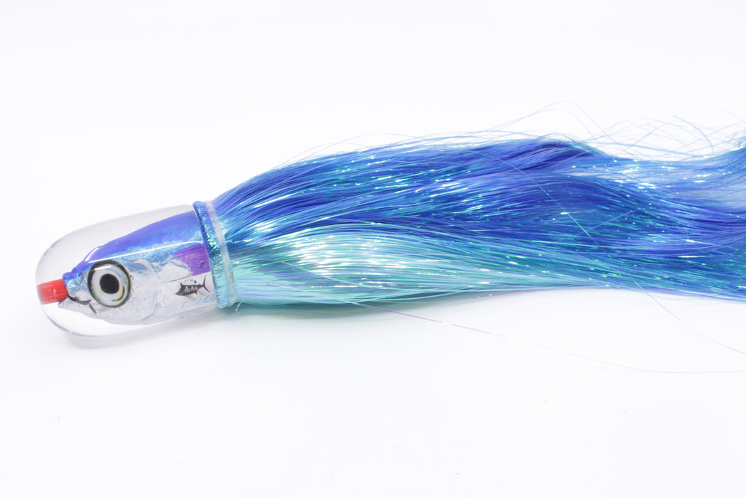 Aloha Lures Blue-Ice Blue Back Large Magic Malolo 12" 7oz Strobez Blue-Ice Blue/White