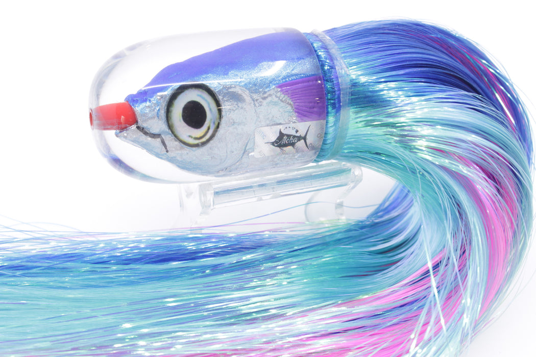 Aloha Lures Blue-Ice Blue Back Large Magic Malolo 12" 7oz Strobez Blue-Ice Blue/Pink