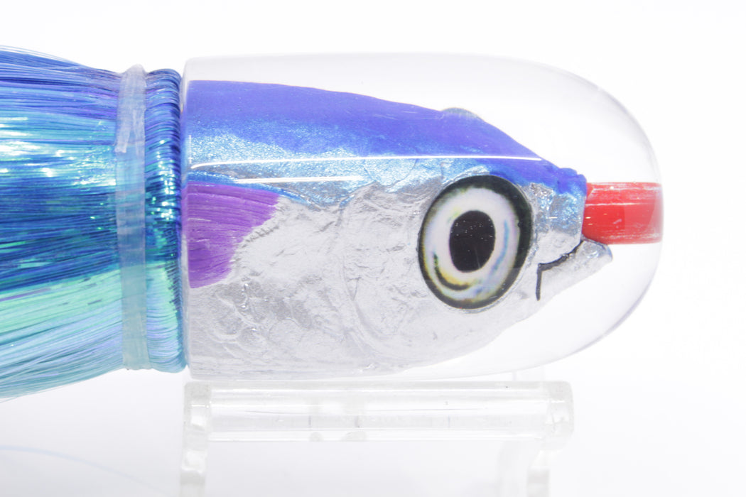 Aloha Lures Blue-Ice Blue Back Large Magic Malolo 12" 7oz Strobez Blue-Ice Blue/Pink