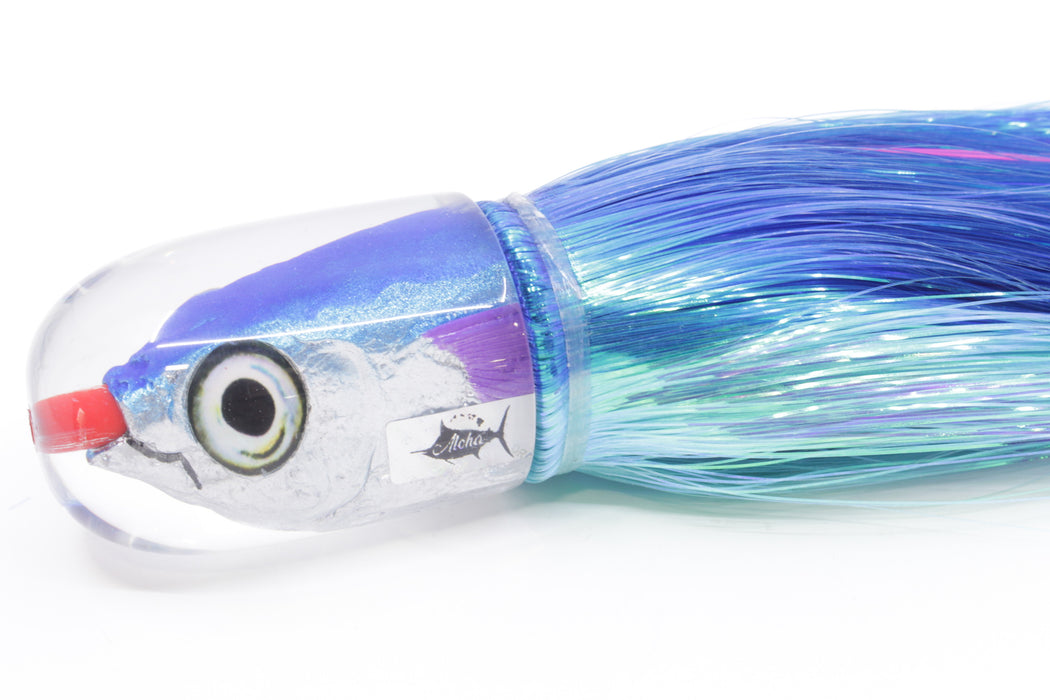 Aloha Lures Blue-Ice Blue Back Large Magic Malolo 12" 7oz Strobez Blue-Ice Blue/Pink