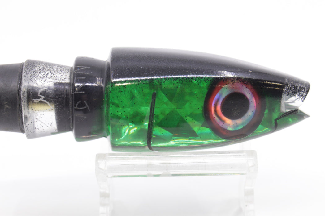 Aloha Lures Green Rainbow Flake Black Back Super Ninja 9" 4oz