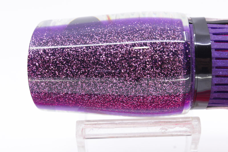 Amaral Lures White Rainbow Scale Purple Back Diamondback 14" 7oz Purple-Clear