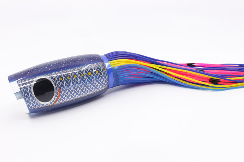 Amaral Lures Blue Rainbow Scale Blue Back Naja 16" 14.5oz Blue-Yellow-Blue