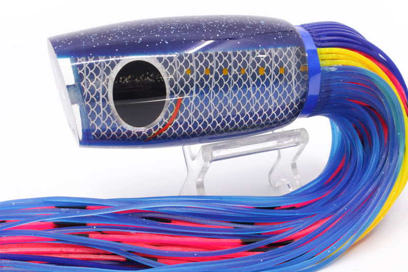 Amaral Lures Blue Rainbow Scale Blue Back Naja 16" 14.5oz Blue-Yellow-Blue