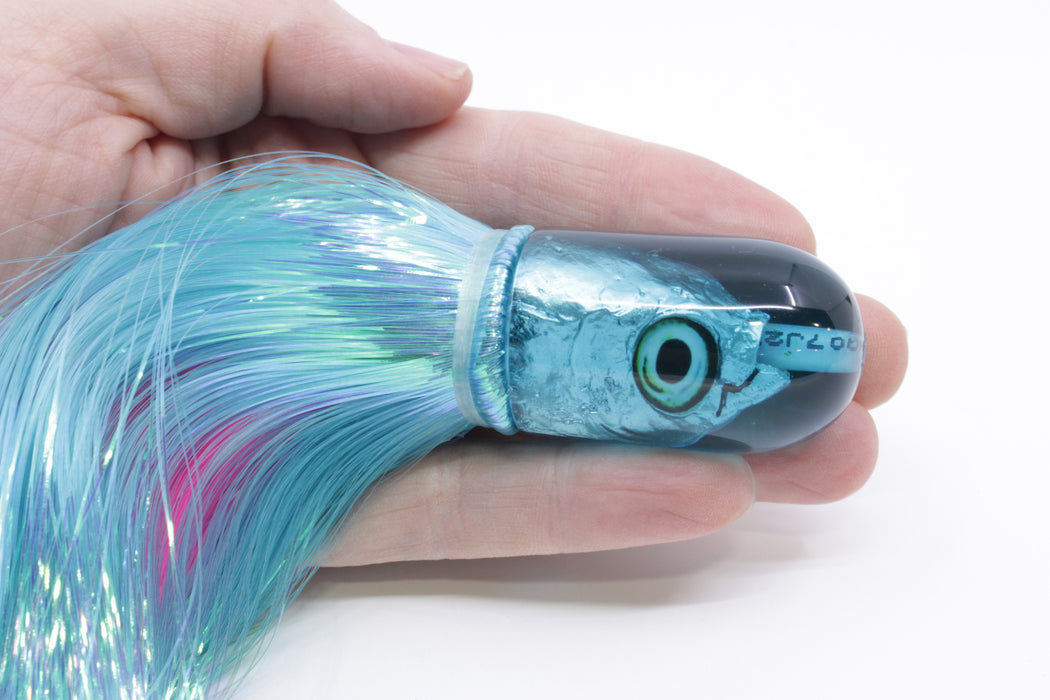 Aloha Lures Teal Magic Malolo 9" 4oz Strobez Ice Blue/Pink