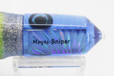 Moyes Lures Blue Starburst 2-Hole Small Sniper Jet 9" 5.7oz Blue-Silver-Chartreuse