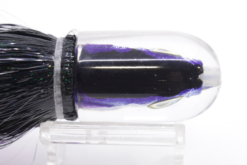 Aloha Lures Black-Purple Back Purple Fins Magic Malolo 9" 4oz Strobez Black-Purple