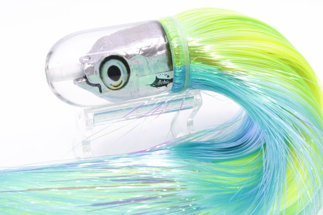 Aloha Lures Silver Magic Malolo 9" 4oz Strobez Green-Ice Blue/Chartreuse