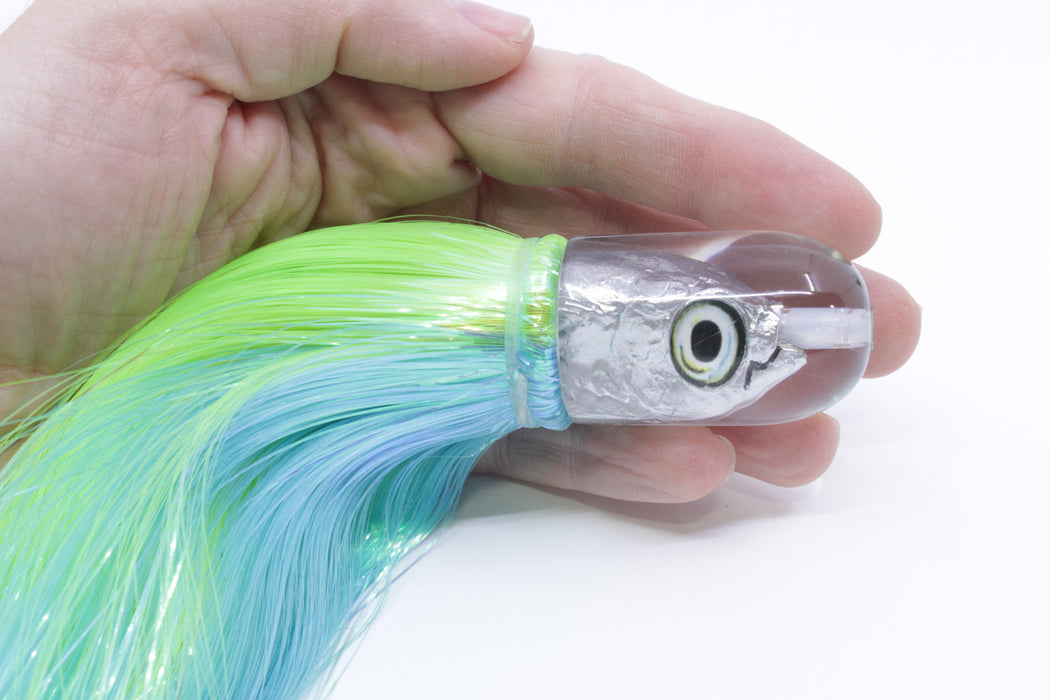 Aloha Lures Silver Magic Malolo 9" 4oz Strobez Green-Ice Blue/Chartreuse