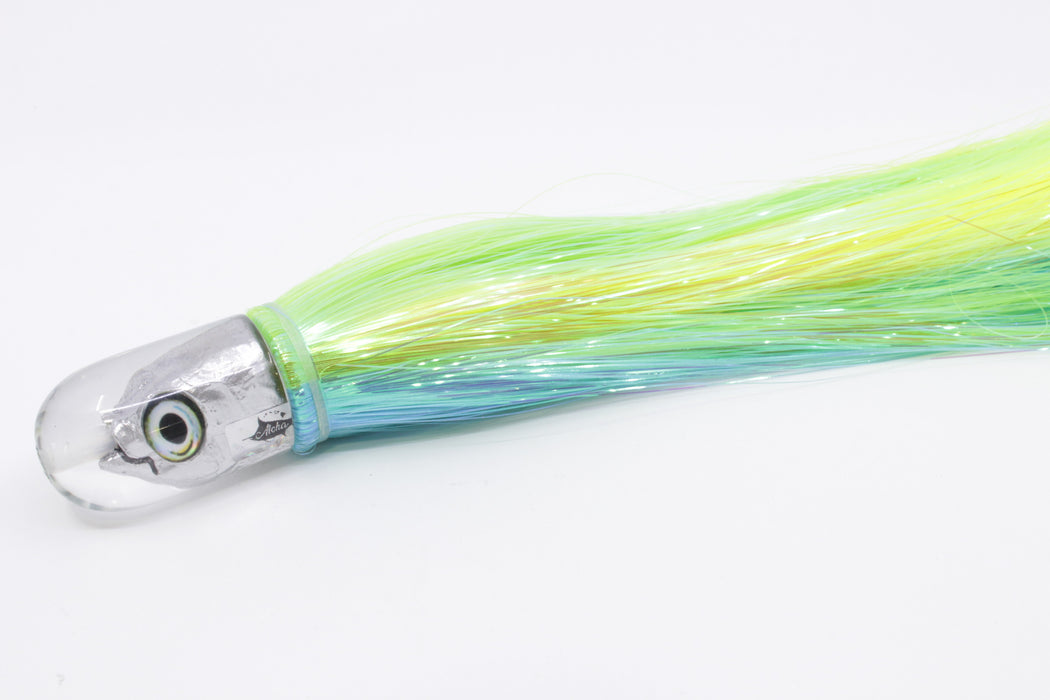 Aloha Lures Silver Magic Malolo 9" 4oz Strobez Green-Ice Blue/Chartreuse