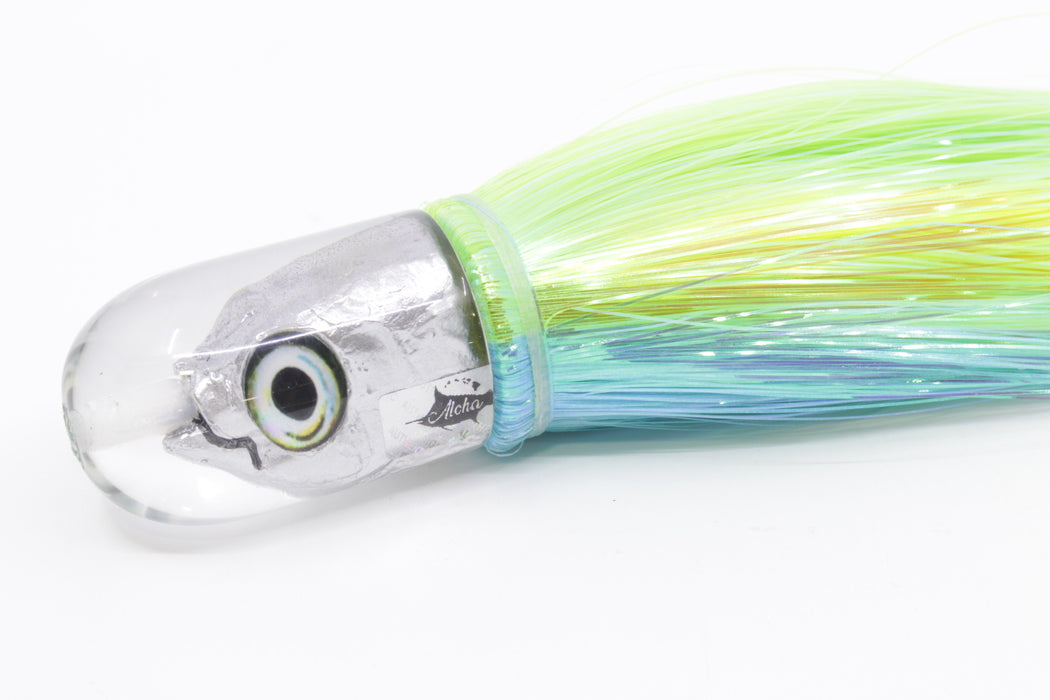 Aloha Lures Silver Magic Malolo 9" 4oz Strobez Green-Ice Blue/Chartreuse